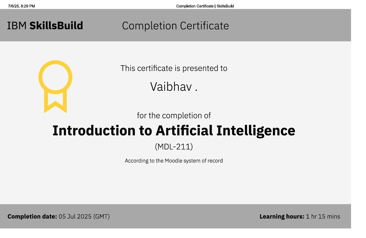 Frontend Certificate